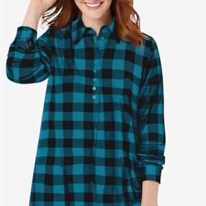 ‘Anthony Richards’ Button down Long Tunic with Belt (Plus)